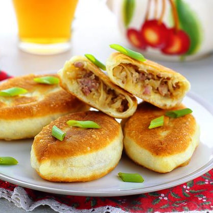 888 Пирожки жаренные с капустой